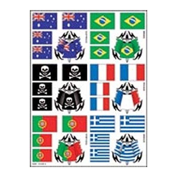S026 XXX MAIN FLAGS 2 STICKER SHEET