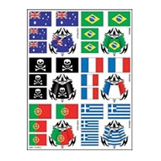 S026  XXX MAIN FLAGS 2 STICKER SHEET