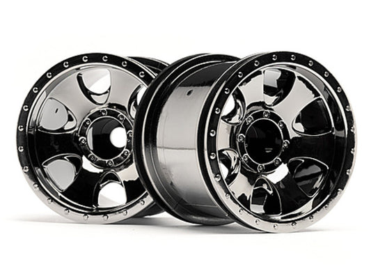 HPI-105280 - Warlock Wheel Black Chrome (2.2 in 2 Pcs)