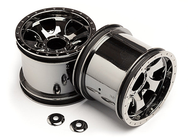HPI-105280 - Warlock Wheel Black Chrome (2.2 in 2 Pcs)