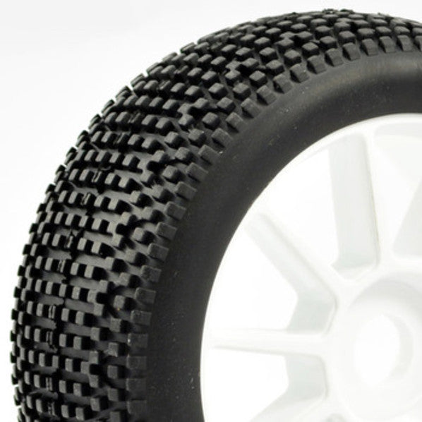 1/8th Premounted Buggy Tyres 'Cube/Split Spoke'