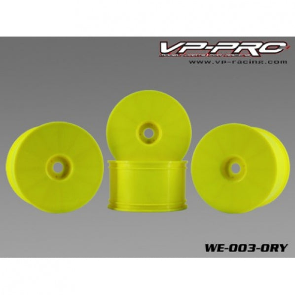 Plastic zero offset Truggy Wheels(Yellow)