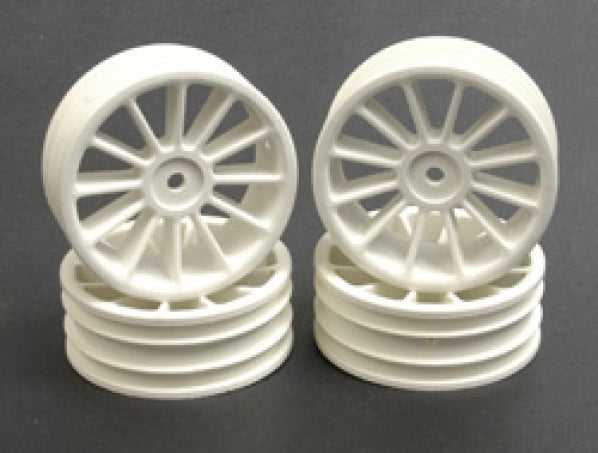 Wheel; 12 spoke 20mm - White (Pk4)