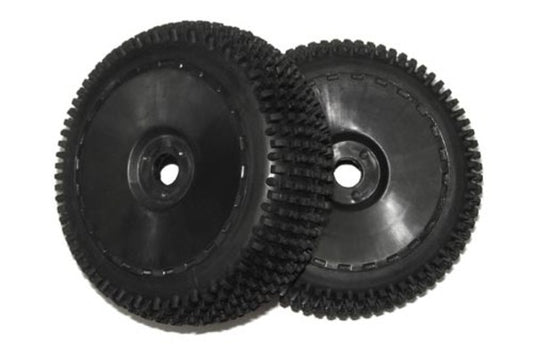 Z-DHK8383-001  DHK Wheel and Tyre (Black Rim) (2 pcs)