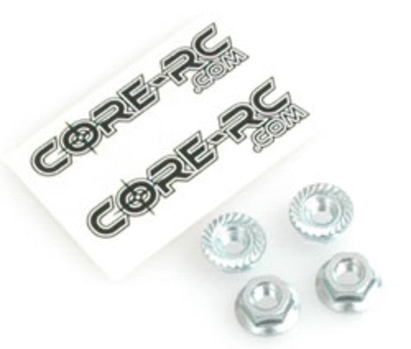 CR024 CORE RC - Serrated M4 Steel Wheel Nut pk4