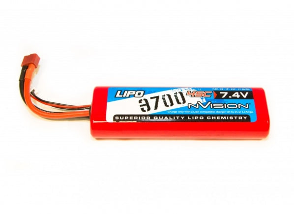 NVO1110 nVision 7.4v Sport LiPo 3700 45C (Deans)