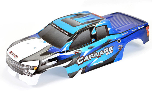 FTX6345b  FTX CARNAGE 2.0 BLUE PRINTED BODYSHELL