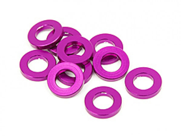 #Z815 ALUMINIUM WASHER 3 X 6 X 1.0 MM (PURPLE/10 PCS)