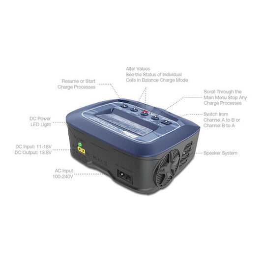 SK-100131  SKY RC D100 V2 AC/DC DUAL BALANCE CHARGER