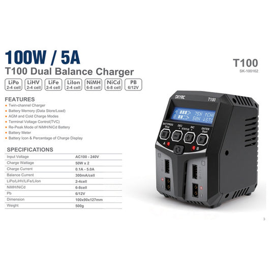 SK-100162  SKY RC T100 BATTERY CHARGER
