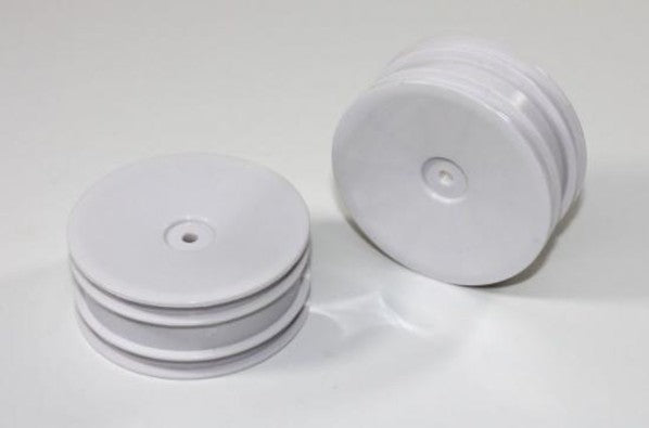 T02032 - Team C Front Rims White (2) 2WD