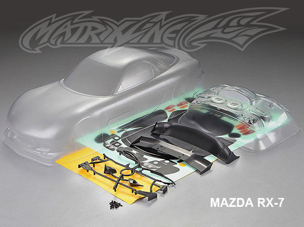 PC201404 Matrixline RX7 Clear Body 190MM W/Accesories