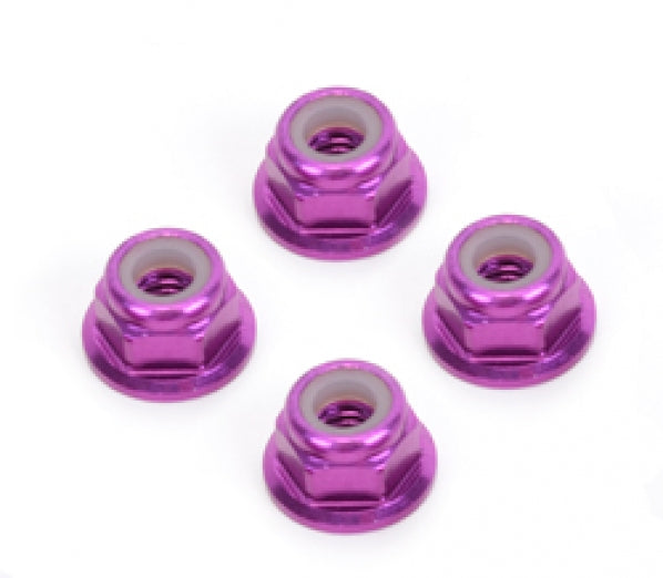 U2135 M4 Nyloc Wheel Nut - Purple Alloy (pk4)