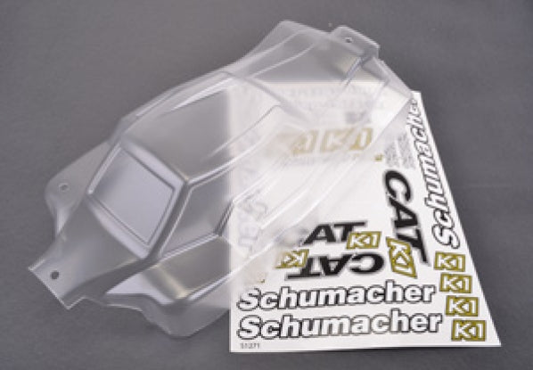 Bodyshell, Decals & Window Mask; Clear - CAT K1