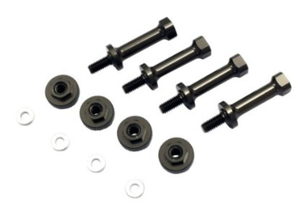 K.LAW41GM ALUMINIUM BATTERY POST SET ZX5 FS (GUN METAL)