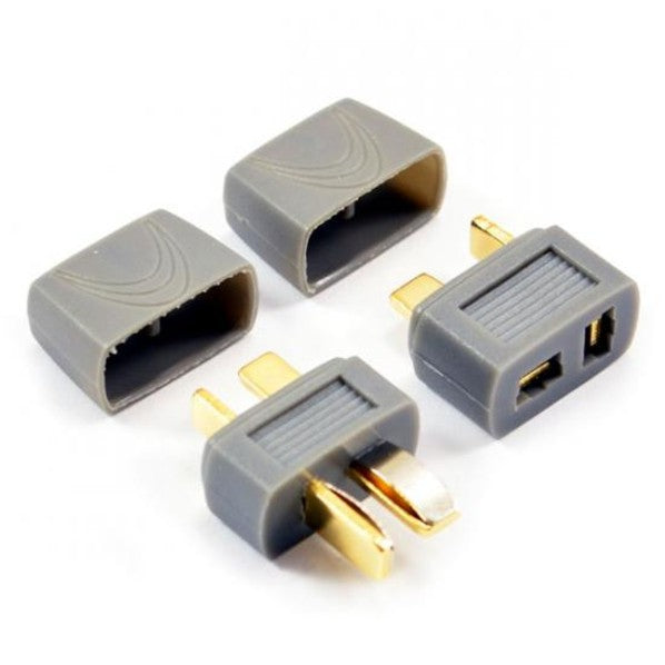 ET0787P - DEANS PLUG (1 male/1 female) w/PROTECTIVE SLEEVE