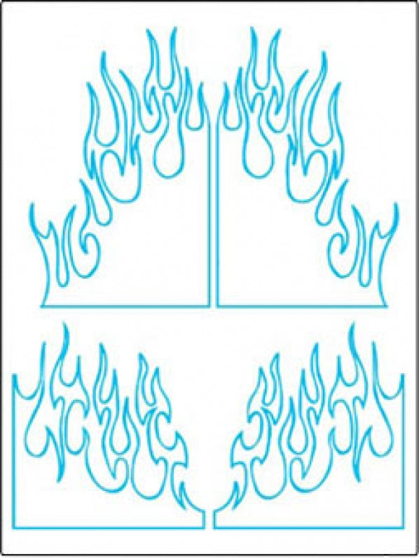 Medieval Flames Design Mask