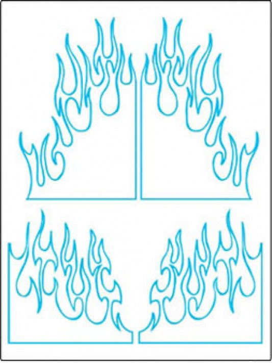 Medieval Flames Design Mask