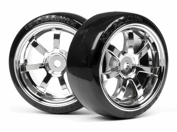 T-Drift Tyre 26mm Rays 57S-Pro Wheel Chrome