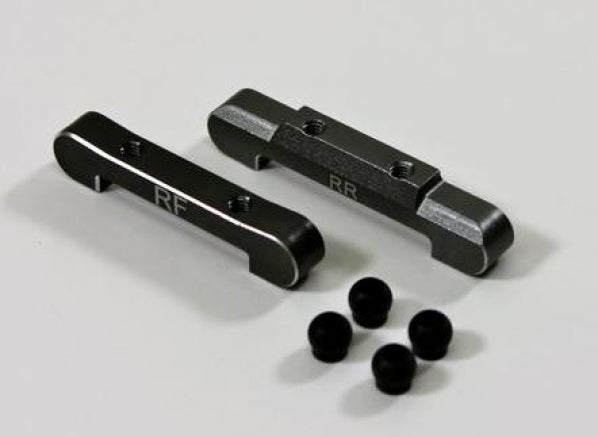 TU0221 Alu Suspension Arm Mount rear (2) 2WD