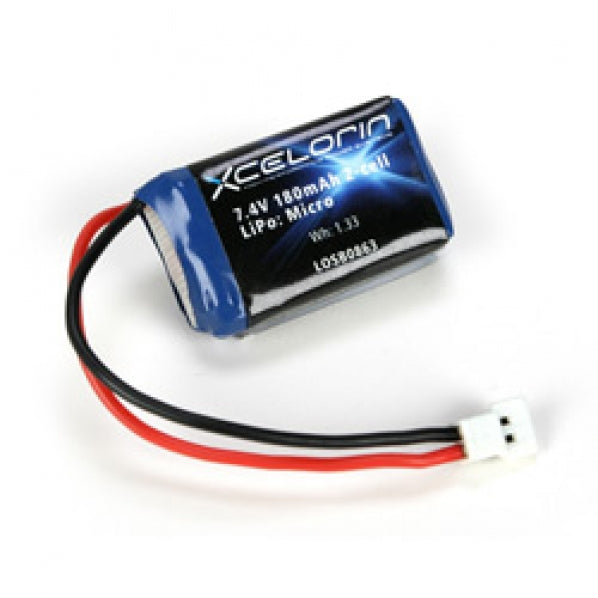 7.4V 180mAh 2S LiPo Battery: Micro-T/B/DT