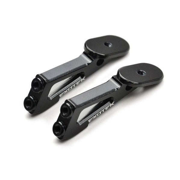EX1575-B - Exotek Black aluminium wing mounts (RB6 Mid-Motor)