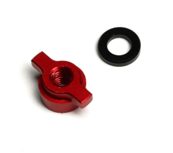 EX1261 - Red alloy differential nut (Kyosho Ultima RB6)