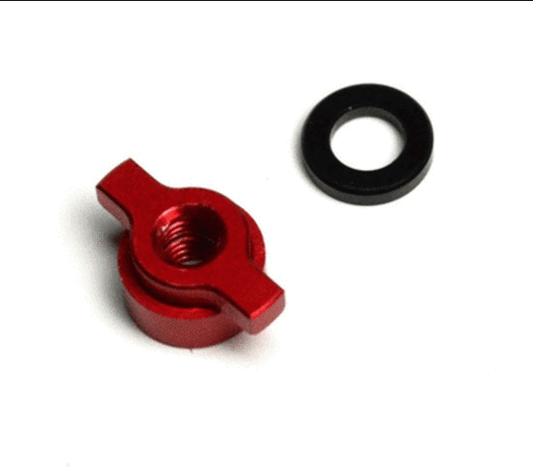 EX1261 - Red alloy differential nut (Kyosho Ultima RB6)