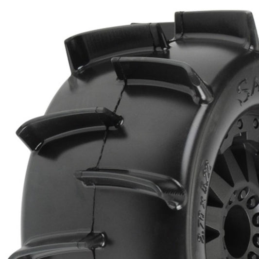PL1186-15 - PROLINE SANDPAW 2.8 ALL TER. TYRES ON BLK F11 WHEELS
