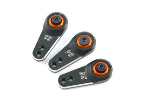 Fastrax 25T Black Aluminium Servo Horn (Savox/Futaba)