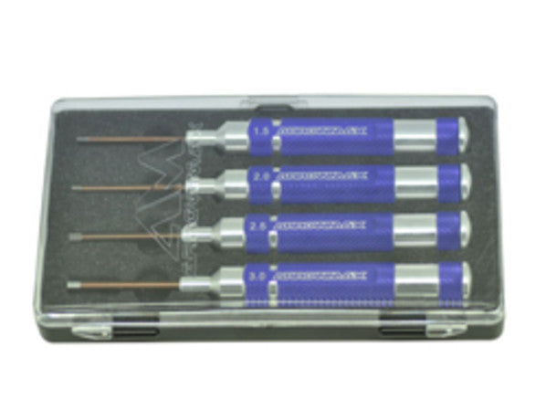 AM290911 - Allen Wrench Case Set 4 Pcs; 1.5-2.0-2.5-3.0x45mm