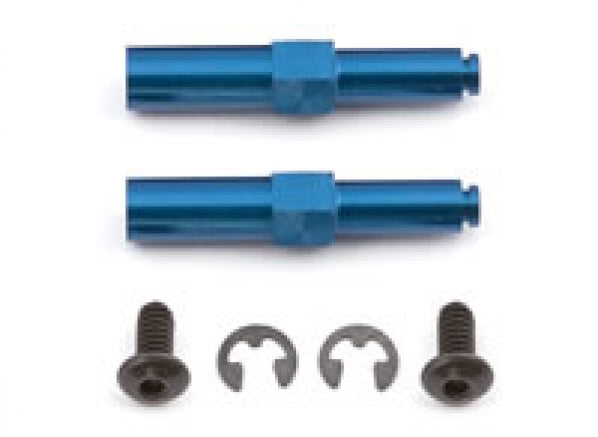 AS1585 Factory Team B4 Blue Centre Drilled Axle