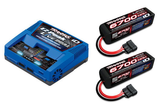 TRX2973T - EZ-Peak Live Dual ID Charger, 200W, NiMH/LiPo