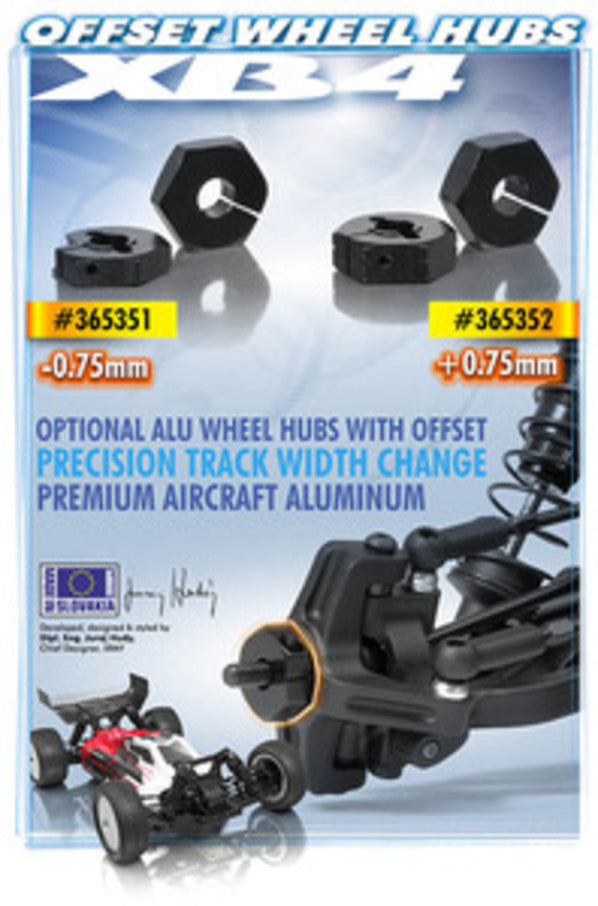 XR365352 - ALU WHEEL HUB 14MM - OFFSET +0.75MM" (2)""LU WHEEL HUB"