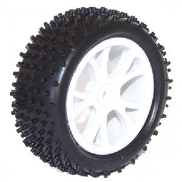 FTX6300 - FTX Vantage Front Buggy Tyre Mounted On Wheels (Pr) - White