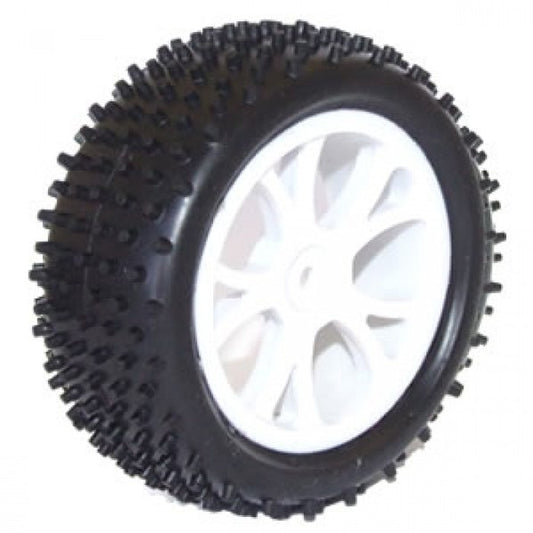 FTX6300 - FTX Vantage Front Buggy Tyre Mounted On Wheels (Pr) - White