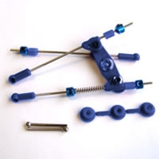 FAST440B - FASTRAX THROTTLE/BRAKE LINKAGE SET BLUE