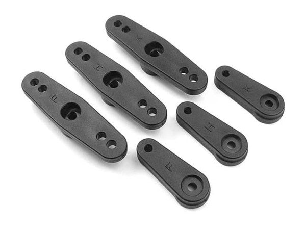 XR356200 BRAKE/THROTTLE ARMS & STEERING SERVO ARMS - SET