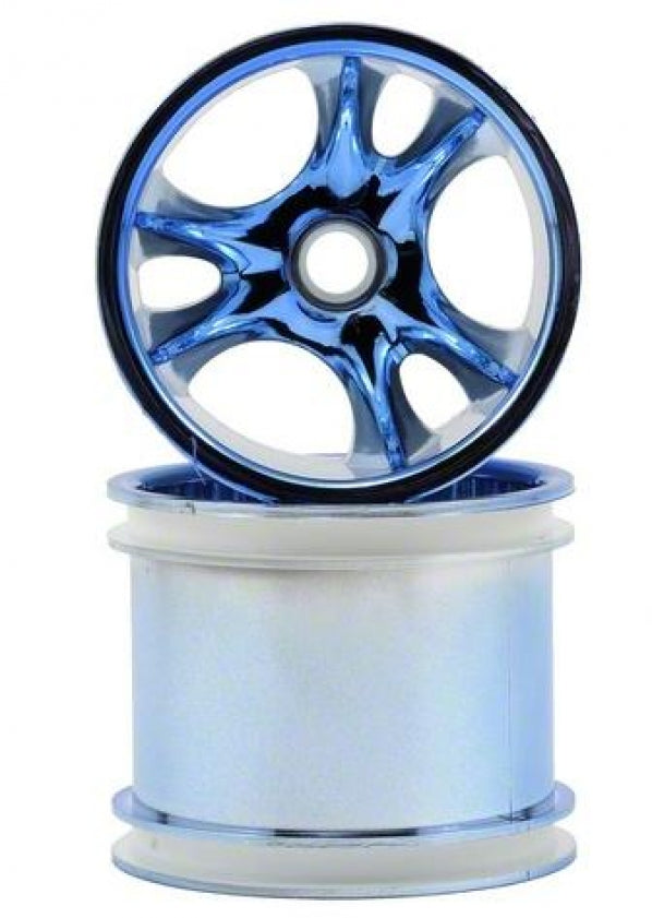 Clawz Blue Chrome Front Wheels