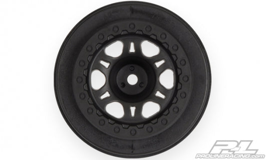 Split Six 2.2"/3.0" Black one-piece Wheels