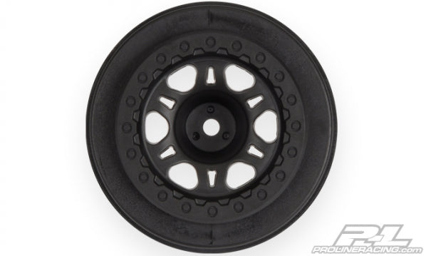 Split Six 2.2"/3.0" Black one-piece Wheels
