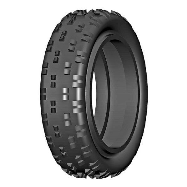 GRP-GN10B 1/10th off road 2wd front split staggered rib tires - pr