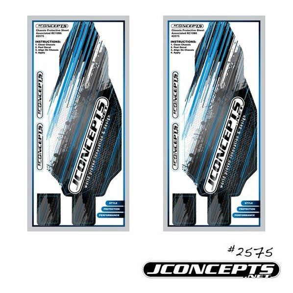 JC2575 - Concepts Striker logo chassis protective sheets – 2 (AE B6 or B6D)