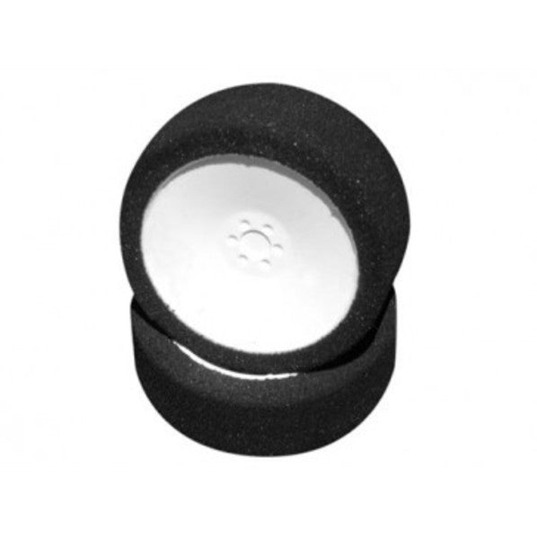 BW1801 1/8 Buggy Foam Tyres on White Dish