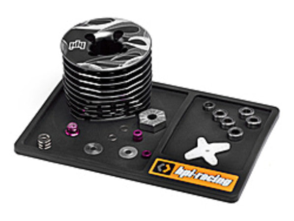 101998 - SMALL RUBBER HPI RACING SCREW TRAY (BLACK)