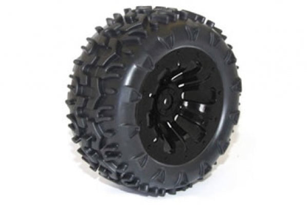 FTX6310B Carnage Mounted Wheel/Tyre Complete Pair - Black