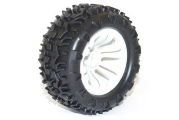 FTX6310W Carnage Mounted Wheels/Tyres - White (2)