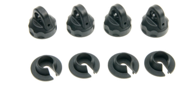 TD330013 SHOCK CAP & SPRING BUCKET SET (STANDARD BORE SHOCKS) (4PCS)