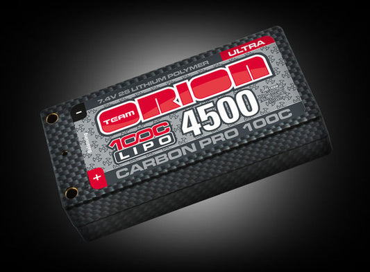 ORI14068  CARBON PRO SHORTY ULTRA 4500-100C-7.4V LIPO BATTERY (210G)