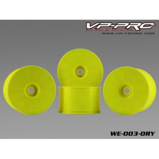Plastic zero offset Truggy Wheels(Yellow)